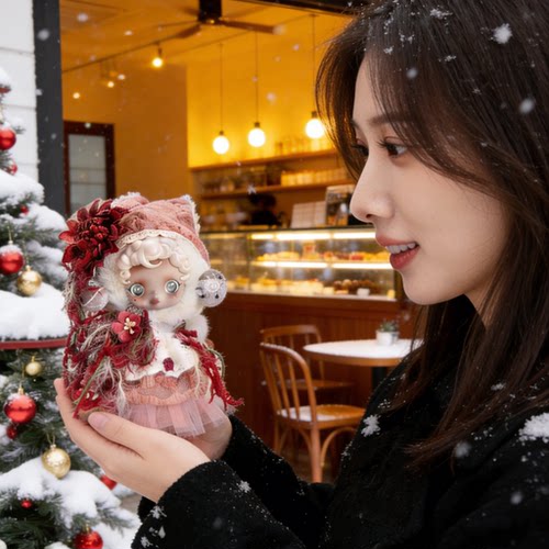 SP娃衣套装冬日乐章系列泡泡玛特10cm衣服娃娃搪胶毛绒公仔服饰