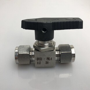304不锈钢直通卡套球阀 仿美卡套球阀 Q91SA-PN6.4 6 8 10 12