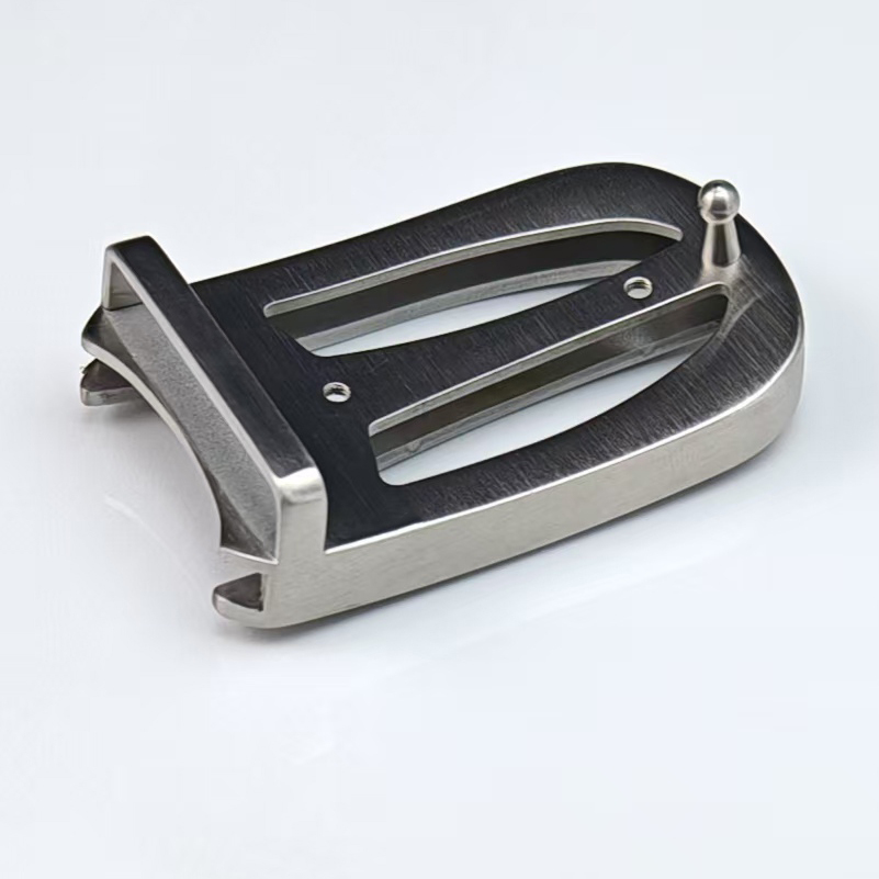 3.8不锈钢皮带扣平滑扣内穿时尚百搭高档大气工厂直批单卖扣头