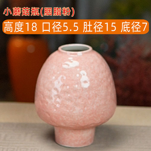 直播商品正品花瓶胭脂粉小蘑菇瓶