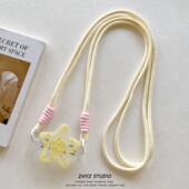 可拆卸背夹斜挎可背带斜挎挂绳防摔创意字母星星多型号手机壳通用