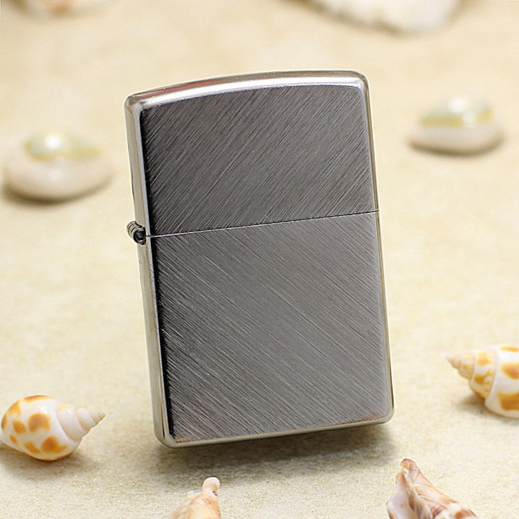 美国正品ZIPPO打火机原装专柜正版24648交叉鱼骨两面交叉对角线