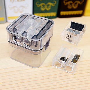 日本北星铅笔Kita 双口634削笔器削铅器便携学生 转 卷笔刀 Boshi