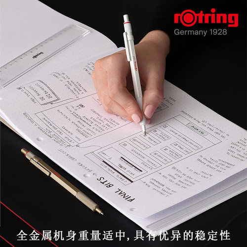红环600圆珠笔全金属杆笔芯G2