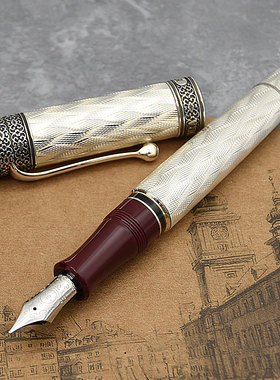 直邮奥罗拉AURORA纯银925银钢笔80周年限定1919支18K金笔 936活塞