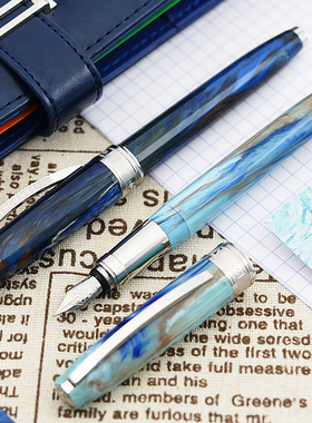 直邮意大利VISCONTI维斯康墨水笔 帝梵高钢笔自然纹理星夜 套装