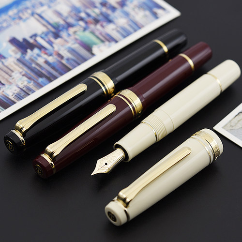 日本迷你钢笔1303短款配吸水器