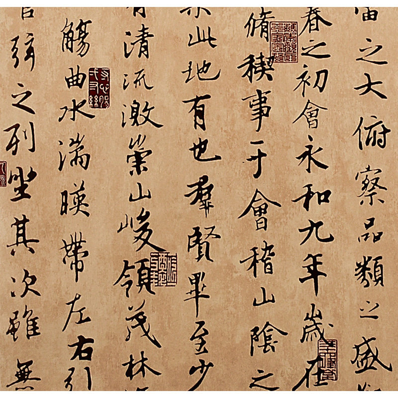 中式风格墙纸古典书法字画中国风客厅书房背景墙餐厅饭店装修壁纸
