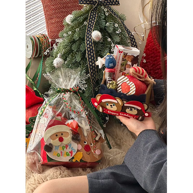 圣诞节毛毡盒/零食包装礼盒