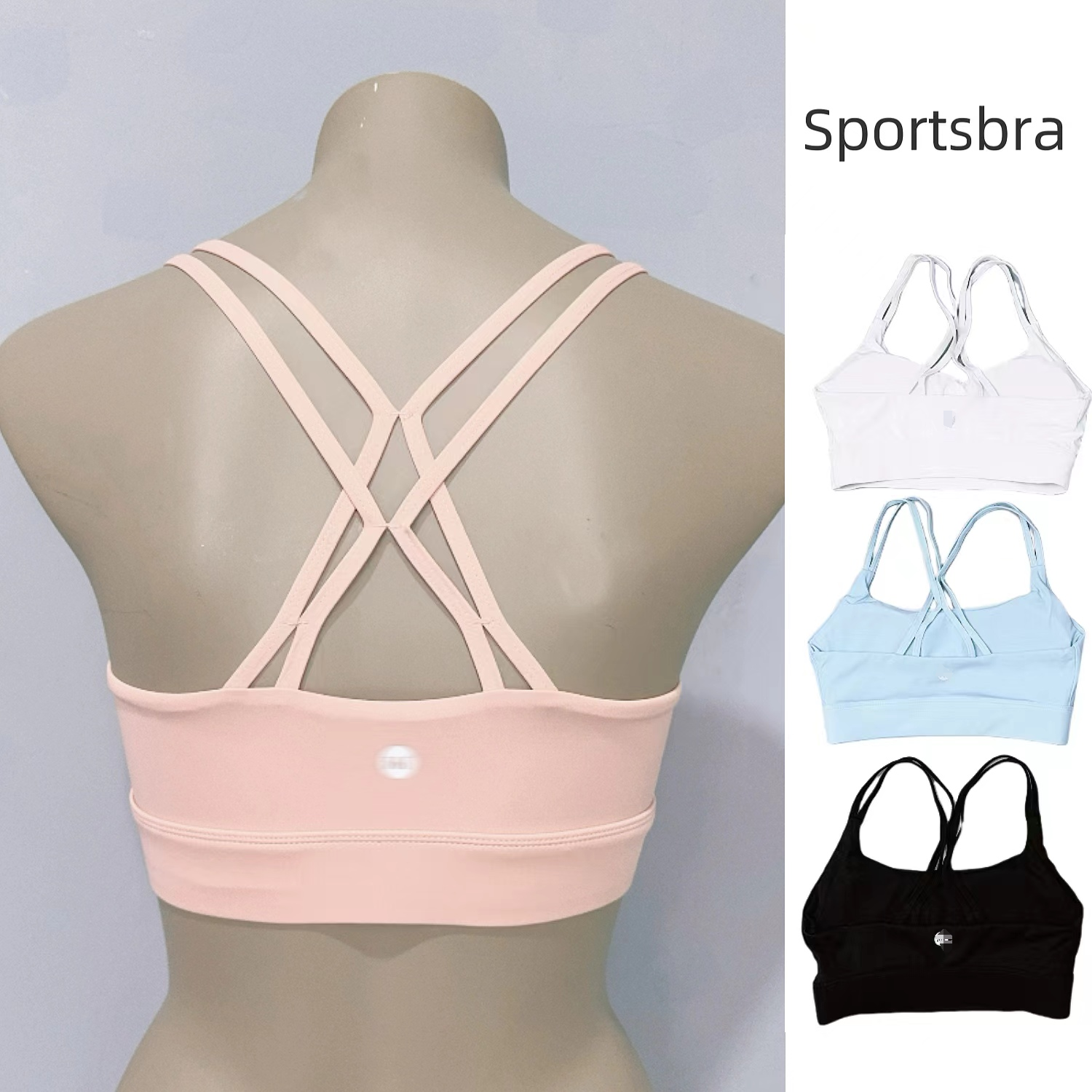 瑜伽内衣防震防下垂细肩带女士