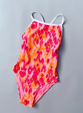 Amber出口单TY*女士高级感双层竞速专业训练紧身连体游泳衣带胸垫