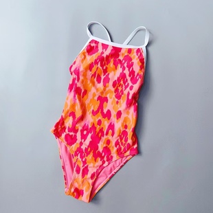 Amber出口单TY 女士高级感双层竞速专业训练紧身连体游泳衣带胸垫