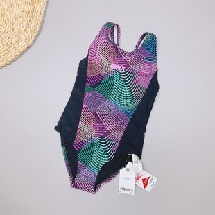 连体游泳衣 Amber出口英单NE 女童专业竞技款 新款 速干防晒