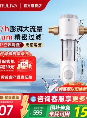 政府补贴沁园官方家用中央前置虹吸大通量自来水过滤净水器FMP306