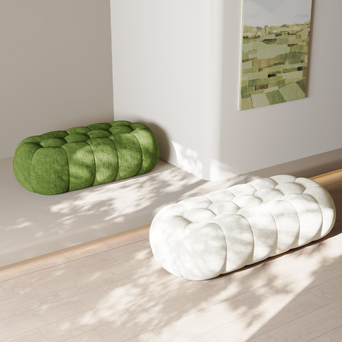 轻奢极简沙发凳脚踏凳网红异形沙发长条凳床尾凳衣帽间凳子换鞋凳