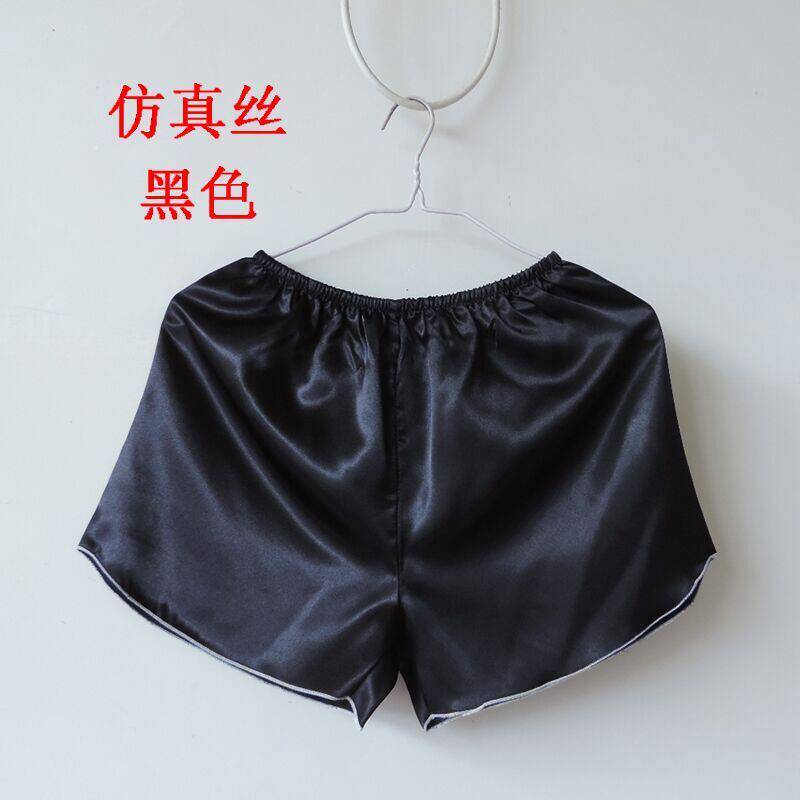 夏季薄款冰丝打底裤女仿真丝安全裤运动透气短裤高腰女内外穿裤子