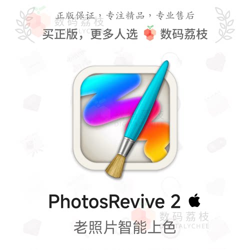 数码荔枝| PhotosRevive 2[Mac]照片AI上色工具 图像修复颜色调整