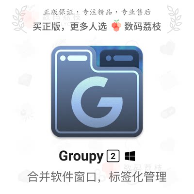 数码荔枝| Groupy 2 软件窗口多合一工具应用标签化合并管理 Win