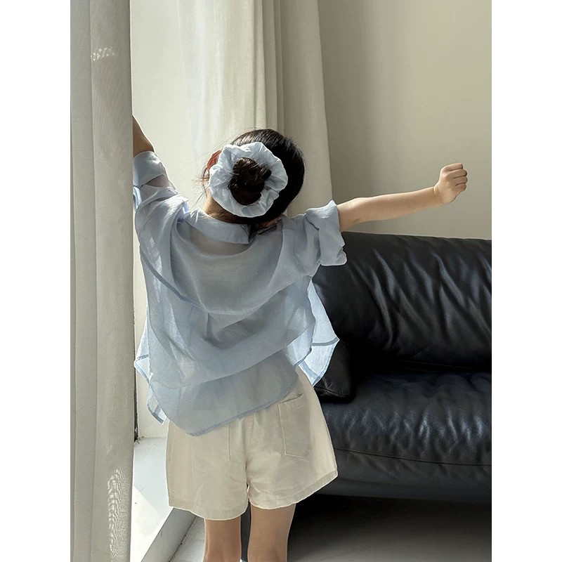 女童衬衫春季2026新款韩版纯棉透气防晒衣外套夏装薄款空调衫上衣,童装/婴儿装/亲子装,儿童皮肤衣/防晒衣,淘宝优惠券,粉丝福利购,淘宝优惠卷