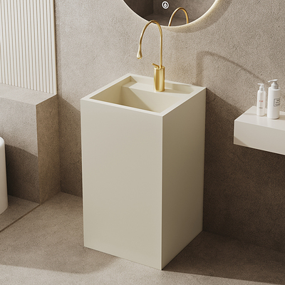 洗脸盆立柱盆洗手池岩板