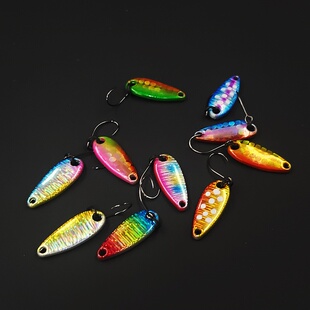 路亚马口亮片彩色炫彩镭射珍藏级寻鱼记套装鳟鱼军鱼红尾雅罗鱼