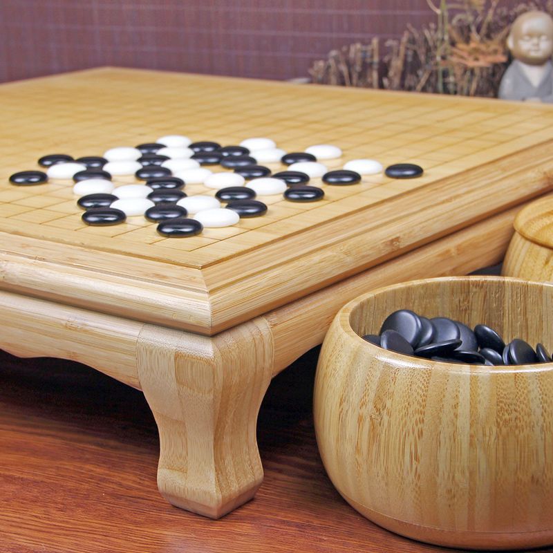 十成品相 楠竹拆卸式兩用棋桌套裝 圍棋象棋五子棋 成人兒童家用