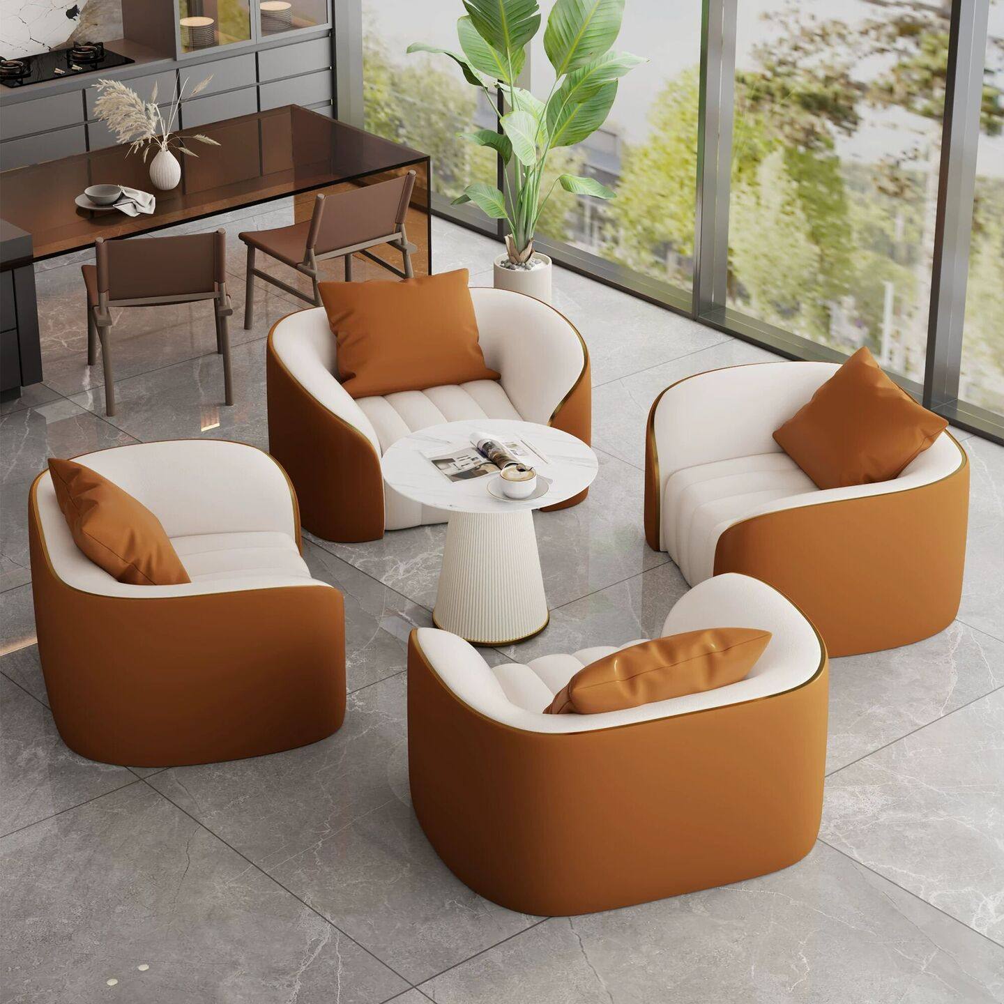 商务接待轻奢沙发茶几组合适用于酒店大堂办公室会客洽谈沙发桌椅,商业/办公家具,沙发,淘宝优惠券,粉丝福利购,淘宝优惠卷