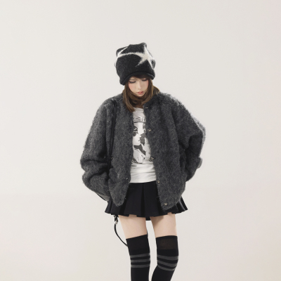 初代美希MEYSIKIM微弹针织羊毛毛衣女冬可外穿内搭开衫毛线衣外套