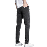 2026新款黑灰色修身小脚牛仔裤男潮流百搭休闲长裤NZ3608-特P48，男装牛仔裤，电商A076