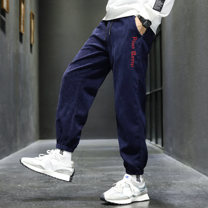 休闲裤卫裤情侣男女秋季九分裤子束脚运动裤长裤7CK9989-P45,男装休闲裤,电商A076