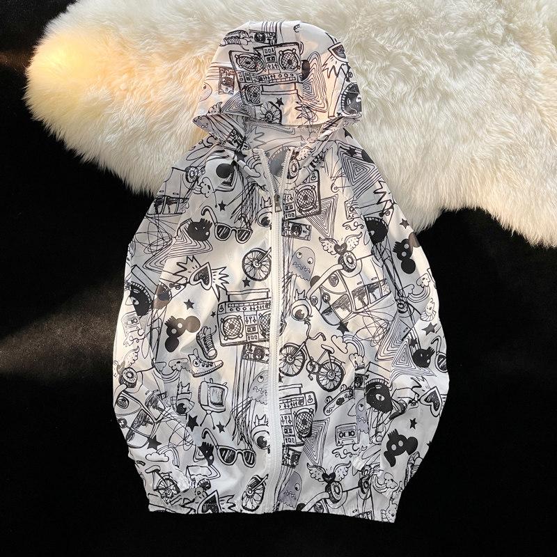 夏季冰丝外套男女情侣超薄款防紫外线防晒衣港风摆拍3FS9061-P25,男装夹克,电商A076