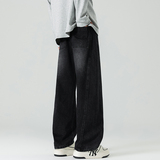 美式复古抽绳牛仔裤男宽松阔腿长裤水洗做旧百搭裤子NZ1233-特P52，男装牛仔裤，电商A076