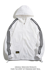 夏季工装外套男超薄冰丝防紫外线情侣防晒衣服白底图3FS19603-P30图片