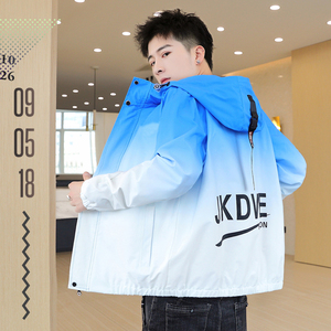 新款夹克男士秋季ins潮流撞色连帽休闲外套褂子店主风JK2061-P65