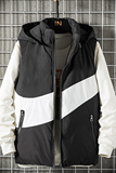 马甲男秋冬季连帽羽绒棉情侣马夹背心棉衣网格挂拍4MJ670，男装背心/马甲，电商A076