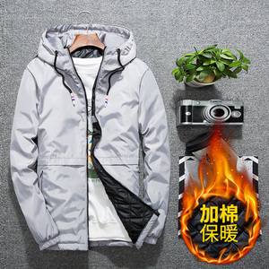 棉衣男加棉夹克男夹棉外套大码M-8XL麒麟风日系摆拍1M图片