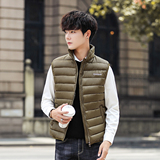 2025新款男士秋冬季羽绒棉马甲立领无袖轻薄保暖背心2MJ86886-P45，男装背心/马甲，电商A076