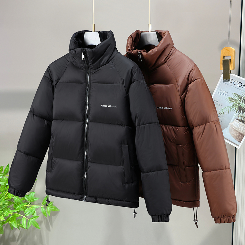 冬季新款纯色立领情侣棉服男装短款时尚保暖外套MY188-特P80，男装棉衣，电商A076