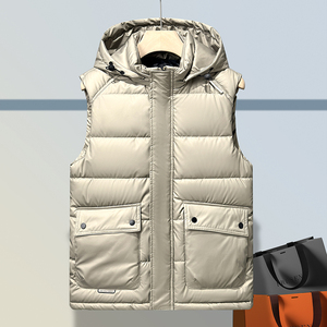 秋冬季工装棉马甲男士新款加厚大码多口袋外穿保暖背心MJ306-特65，男装背心/马甲，电商A076
