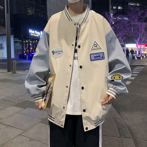 情侣棒球服男女秋季薄款外套潮流学院风夹克港风模特3JK60013-P40图片