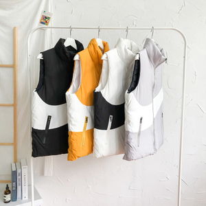 羽绒棉马甲男女秋冬情侣中性风坎肩大版外套港风摆拍7MJ13图片