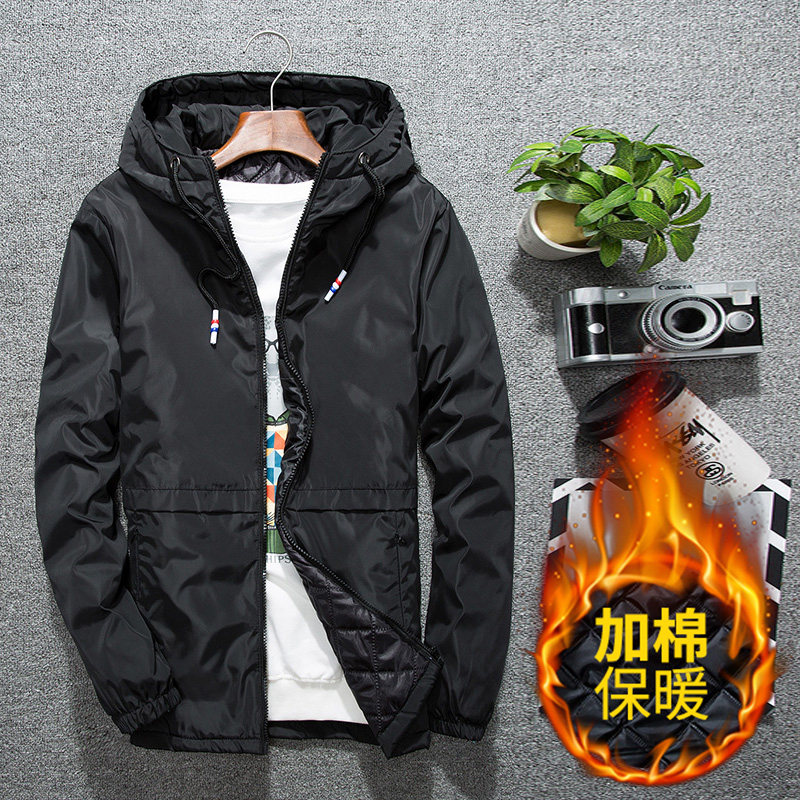 棉衣男加棉夹克男夹棉外套大码M-8XL麒麟风日系摆拍1M图片