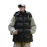 黑金羽绒棉10情侣马甲男女冬季连帽50控69立领40控59MJ98618-P40，男装背心/马甲，电商A076