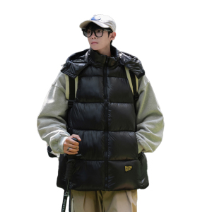 黑金羽绒棉10情侣马甲男女冬季连帽50控69立领40控59MJ98618-P40图片