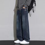 美式风复古直筒牛仔裤男士宽松阔腿百搭休闲长裤NZ9321-特P47，男装牛仔裤，电商A076