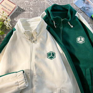 春季刺绣立领夹克外套男潮流港风情侣棒球服港风摆拍7JK20666-P80图片