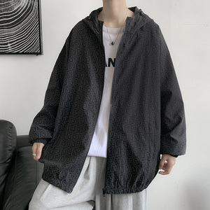 反光夜光情侣款外套男女秋季中性风夹克港风模特16图片