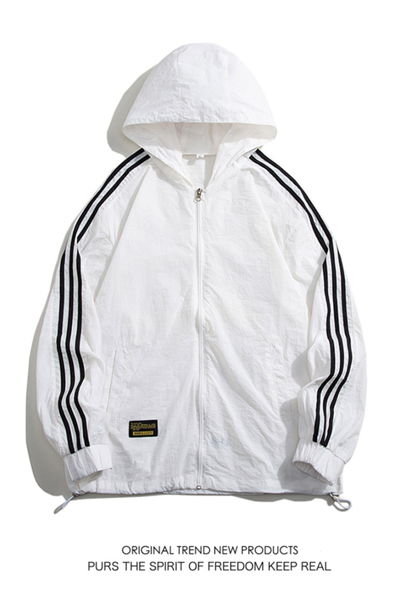 夏季工装外套男超薄冰丝防紫外线情侣防晒衣服白底图4FS19603-P30,男装夹克,电商A076