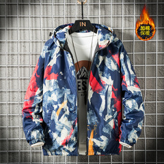 Cotton man couple camouflage jacket clothing autumn and winter with cotton mesh hanging
