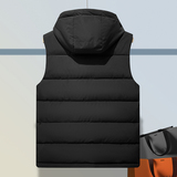 秋冬季羽绒棉马甲男士外穿加厚可拆卸帽保暖背心外套MJ306特-P65，男装背心/马甲，电商A076